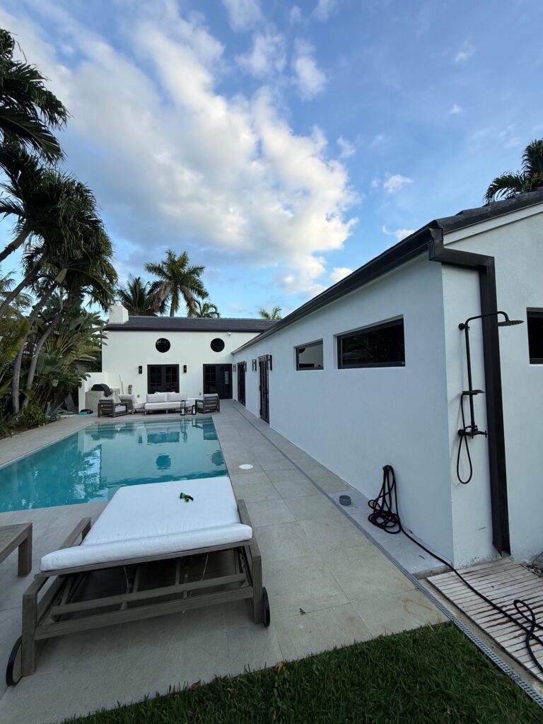 Residential gutter system installed in Hialeah, Florida