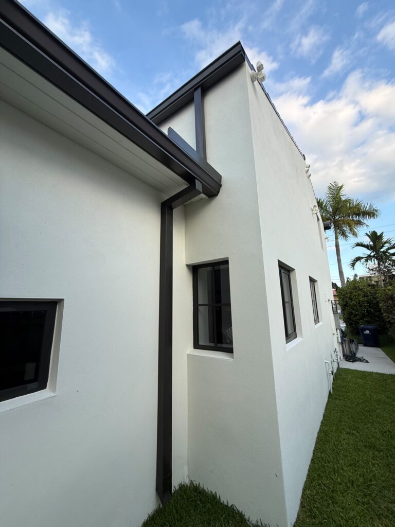 Guttering and downspout fitted by Joya General Services in Miami Gardens, Florida