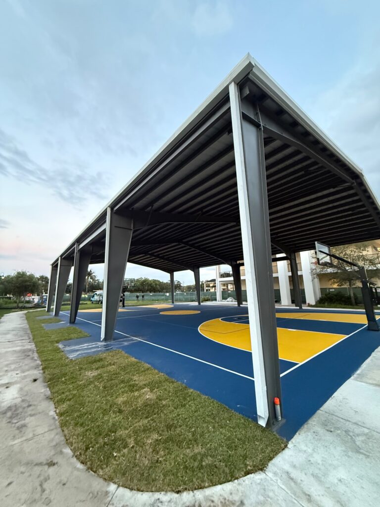 New gutter run fitted along a roofline in Miami, Florida