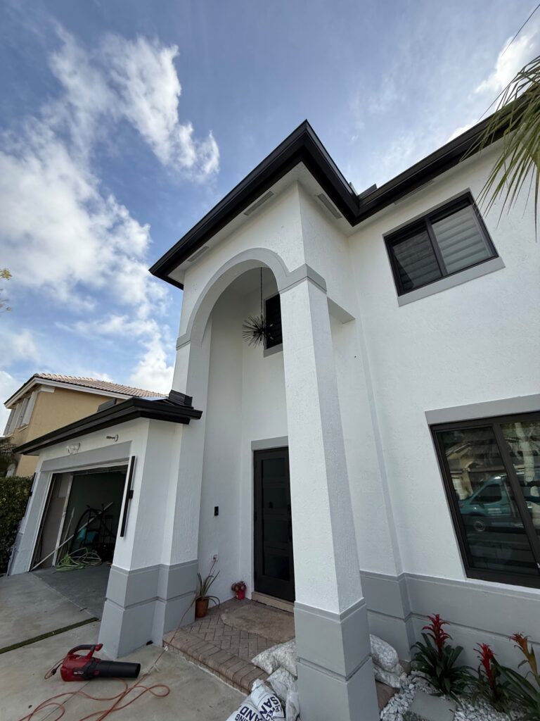 Guttering and downspout fitted by Joya General Services in Miami Gardens, Florida