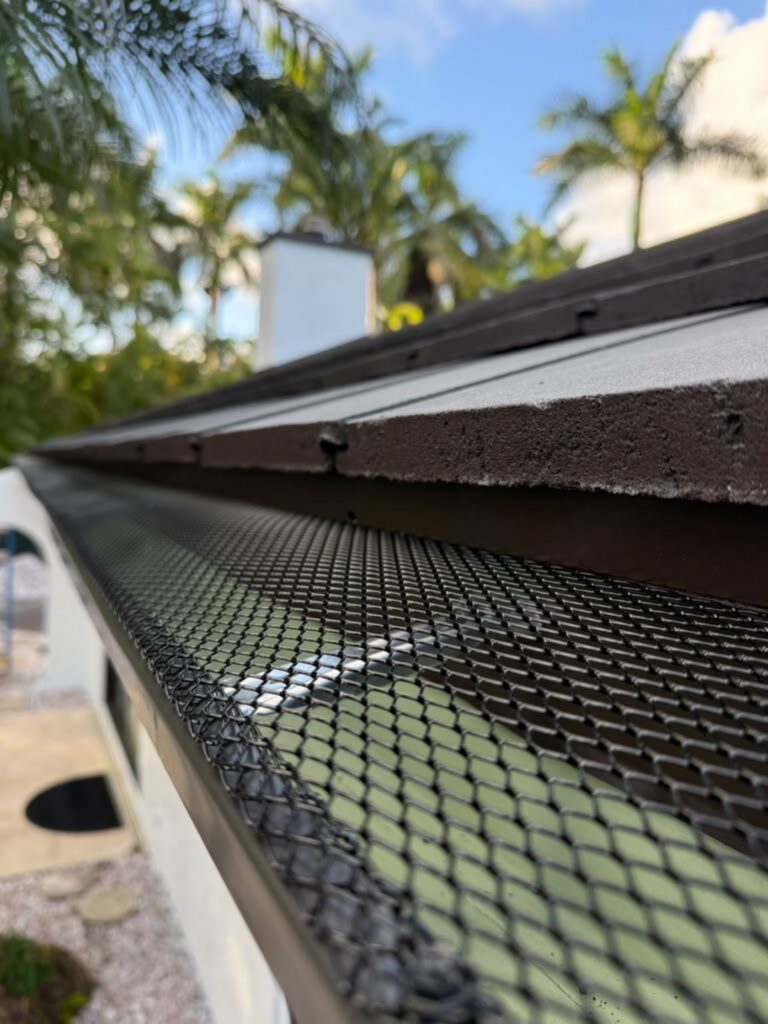 Guttering and downspout fitted by Joya General Services in Miami Gardens, Florida