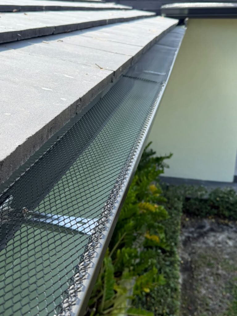 Rainwater drainage fitted to a property in Miami Gardens, Florida