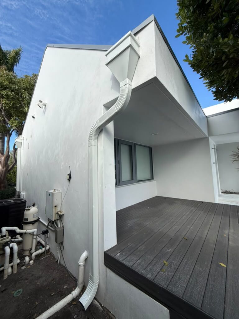 Guttering and downspout fitted by Joya General Services in Miami Gardens, Florida