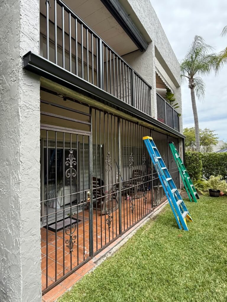 Fascia and gutter line completed in Fort Lauderdale, Florida