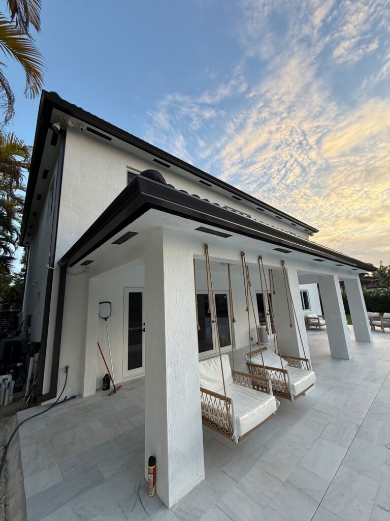Guttering and downspout fitted by Joya General Services in Miami Gardens, Florida