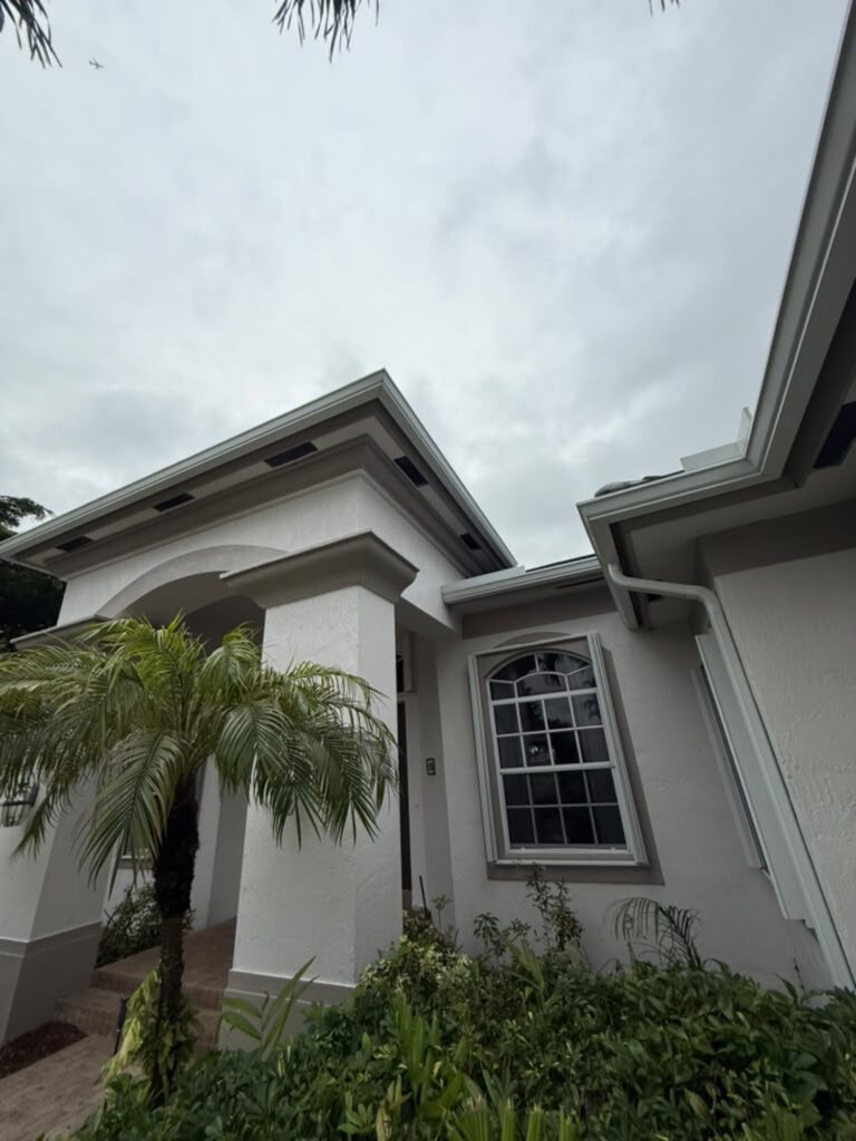 Rainwater drainage fitted to a property in Miami Gardens, Florida
